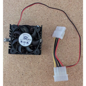 Socket 7 PGA321 CPU Processor Heatsink with Fan ONLY Minton 12VDC